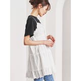 花柄刺繍ティアードキャミチュニック | LUDIC PARK | 詳細画像3 