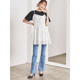 花柄刺繍ティアードキャミチュニック | LUDIC PARK | 詳細画像7 