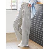 ストライプイージーワイドパンツ | LUDIC PARK | 詳細画像3 