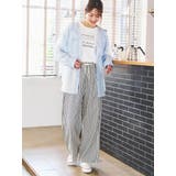 ストライプイージーワイドパンツ | LUDIC PARK | 詳細画像6 