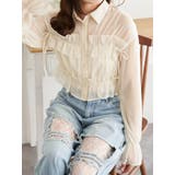 シアーサイドリボンフリルショートシャツ | LUDIC PARK | 詳細画像1 