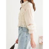 シアーサイドリボンフリルショートシャツ | LUDIC PARK | 詳細画像3 