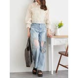 シアーサイドリボンフリルショートシャツ | LUDIC PARK | 詳細画像5 