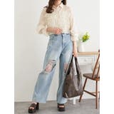 シアーサイドリボンフリルショートシャツ | LUDIC PARK | 詳細画像7 