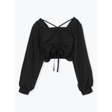 黒 | シャーリングドロストプルオーバー | LUDIC PARK