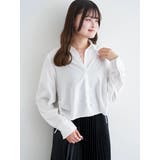 ラメ入りドロストショート丈シャツ | LUDIC PARK | 詳細画像1 