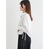 ラメ入りドロストショート丈シャツ | LUDIC PARK | 詳細画像3 