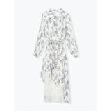 Ａ柄 | 異素材アシンメトリープリーツワンピース | LUDIC PARK