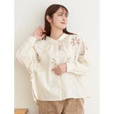 フラワーモチーフ衿付きブラウス | LUDIC PARK | 詳細画像1 