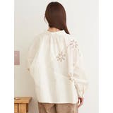 フラワーモチーフ衿付きブラウス | LUDIC PARK | 詳細画像4 