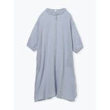 青 | ダブルガーゼフリルワンピース | LUDIC PARK