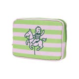 - | OSAMU GOODS ボーダー柄ケアポーチ グリーン | LUDIC PARK