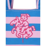 OSAMU GOODS ボーダー柄ミニトート型チャーム ピンク | LUDIC PARK | 詳細画像5 