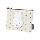 - | miffy ドット柄フラットポーチ アイボリー【ミッフィー】 | LUDIC PARK