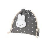 - | miffy ドット柄マスコット巾着ポーチ グレー【ミッフィー】 | LUDIC PARK