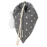 miffy ドット柄マスコット巾着ポーチ グレー【ミッフィー】 | LUDIC PARK | 詳細画像3 