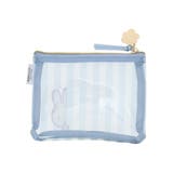 miffy ストライプ柄ミニフラットポーチ ブルー【ミッフィー】 | LUDIC PARK | 詳細画像2 