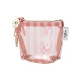 - | miffy ストライプ柄ミニ台形ポーチ ピンク【ミッフィー】 | LUDIC PARK