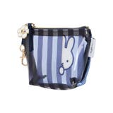 - | miffy ストライプ柄ミニ台形ポーチ ネイビー【ミッフィー】 | LUDIC PARK