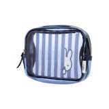 miffy ストライプ柄スクエアポーチ ネイビー【ミッフィー】 | LUDIC PARK | 詳細画像1 