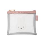 miffy メッシュミニフラットポーチ グレー【ミッフィー】 | LUDIC PARK | 詳細画像1 