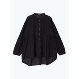 黒 | キャブリックレースコットンブラウス | LUDIC PARK