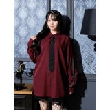 ワイン | ネクタイ付きユニセックスシャツ | NOEMIE