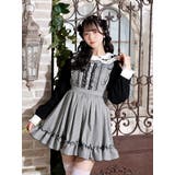 Ａ柄 | バックレースアップドレッシージャンパースカート | NOEMIE