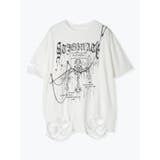 チェーンダメージユニセックスTシャツ | NOEMIE | 詳細画像17 