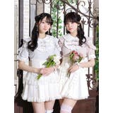 お嬢さんダブルリボンパールショルダーカットソー | NOEMIE | 詳細画像1