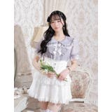 サックス | プリンセスシアーチェックブラウス | NOEMIE
