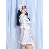 ヨークフリルチェックジャージちびパーカー | NOEMIE | 詳細画像3