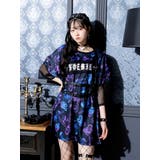 青 | 病みくまいっぱいユニセックス裏毛Tシャツ | NOEMIE