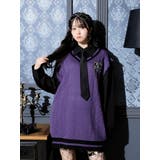 紫 | ケーブルフェイクレイヤーユニセックスニットベスト | NOEMIE