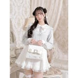 お嬢さんビジューリボンフリルフラップショルダーファーバッグ | NOEMIE | 詳細画像8 