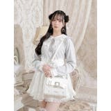 お嬢さんビジューリボンフリルフラップショルダーファーバッグ | NOEMIE | 詳細画像9 