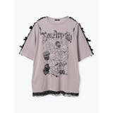 ピンク | メニーリボンオープンジップ病みうさTシャツ | NOEMIE
