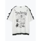 オフホワイト | メニーリボンオープンジップ病みうさTシャツ | NOEMIE