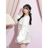 メニーリボンビジューふわふわシャギーカーデ | NOEMIE | 詳細画像2