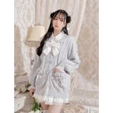 サックス | メニーリボンケーブルセーラカーデ | NOEMIE