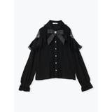 ツイードリボンケープフリルオープンショルダーブラウス | NOEMIE | 詳細画像12