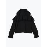 ツイードリボンケープフリルオープンショルダーブラウス | NOEMIE | 詳細画像14