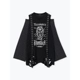 濃グレー | メニーレースホックダメージロングTシャツ | NOEMIE