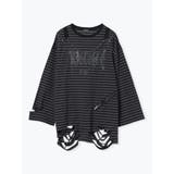 肩ジップボーダーロングユニセックスTシャツ | NOEMIE | 詳細画像12 