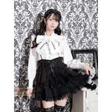 オフホワイト | ゴシックフリル袖レースアップボウタイブラウス | NOEMIE