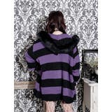 フードファーダメージユニセックスニットZIPパーカー | NOEMIE | 詳細画像3