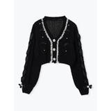 ビジューリボンレースアップマシュマロカーデ | NOEMIE | 詳細画像17