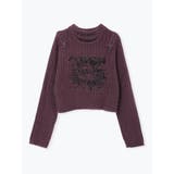 ピンク | ゴシックエンジェルオープンショルダーシャギーニット | NOEMIE
