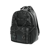 黒 | チェーンベルトA4リュック | NOEMIE