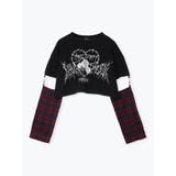 2WAYチェックスリーブTシャツ | NOEMIE | 詳細画像11